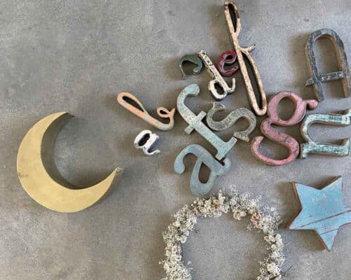 Lune en métal doré, poésie à suspendre ou à poser | Twicy Store
