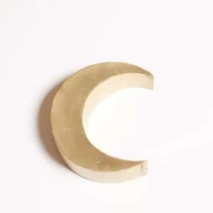 Lune en métal doré, poésie à suspendre ou à poser | Twicy Store