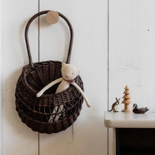 Panier mural ‘Emilou’ (brun foncé) Meri Lou