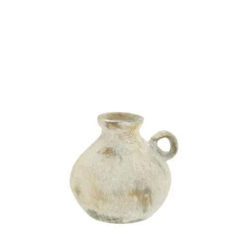 Petit vase en terre cuite beige Madam Stoltz
