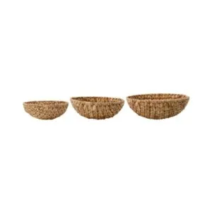 Lot de 3 paniers Bow, Nature, House Doctor