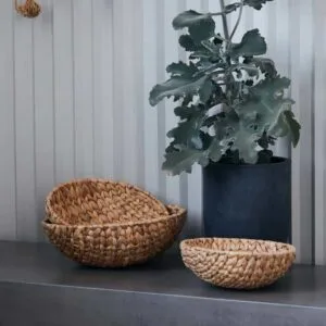 Lot de 3 paniers Bow, Nature, House Doctor