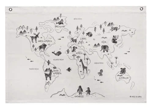 La carte du monde par Rose in April