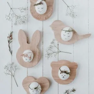 Coquetier lapin en bois Eulenschnitt