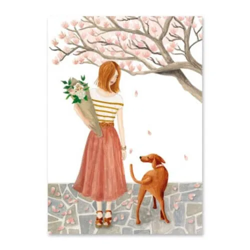 Carte postale Magnolia par Mélanie Voituriez