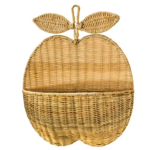 Panier mural en rotin pomme Bambu Living