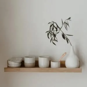 Etagère minimaliste en chêne Eulenschnitt