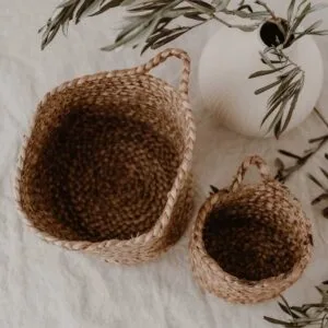 Panier de rangement à suspendre en jute M Eulenschnitt