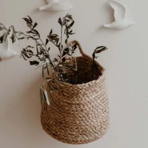 Panier de rangement à suspendre en jute M Eulenschnitt