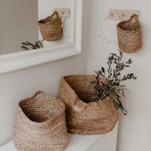 Panier de rangement à suspendre en jute M Eulenschnitt