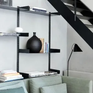 Ensemble de 3 étagères avec hauteur ajustable en métal House Doctor