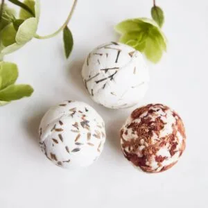 Lot de 3 perles de savon hydratantes, boules de bain Meraki