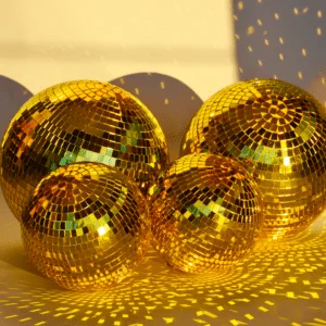 Boule à facettes dorée 25 cm, boule disco déco Twicy Store