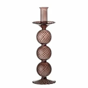 Chandelier Daq en verre teinté violet Bloomingville