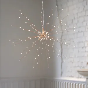 Bouquet Lumineux guirlande LED à suspendre cuivrée