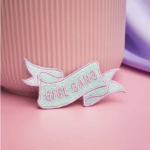Broderie thermocollante "Girl Gang" pour décorer vos vêtements