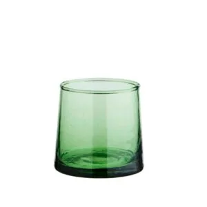 Verre Beldi Madam Stoltz en verre recyclé couleur verte