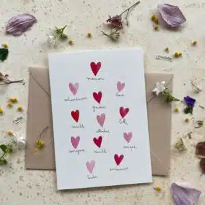 Carte illustrée « Maman Coeur » Papillonnage
