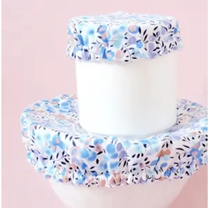 Charlotte/couvre plat en tissu 100% coton zéro déchet