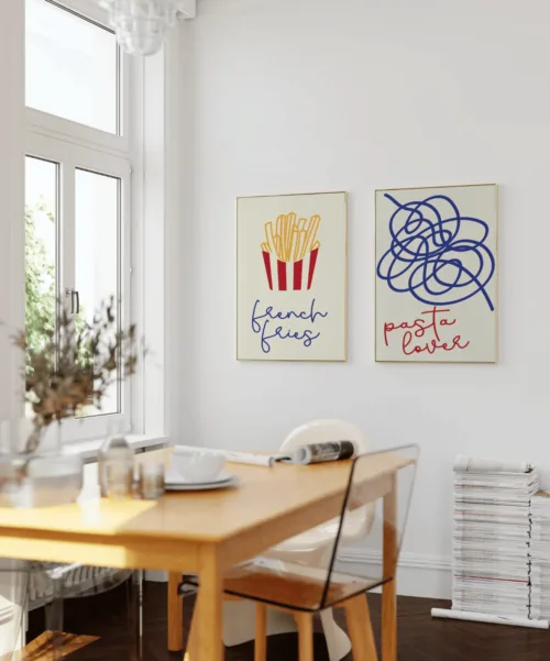 Affiche illustrée "French Fries" format A3 – Image 3