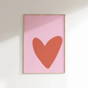 Affiche décorative illustrée « Heart » A3