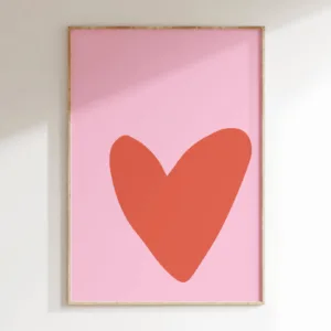 Affiche décorative illustrée « Heart » A3