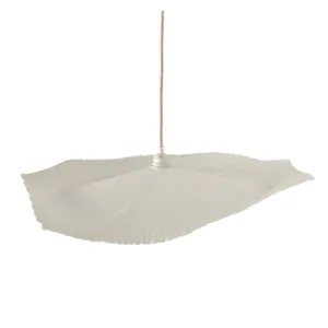 Abat-jour suspension « Fleur » en papier mâché – Deux tailles