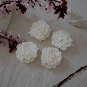 Bougie Baby Bloom, mini rose en cire de soja