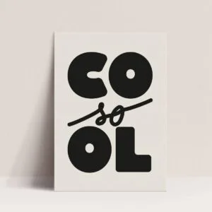 Affiche illustration « So Cool » A3 – 2 coloris