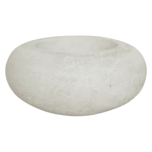 Lampe ronde à poser en grès