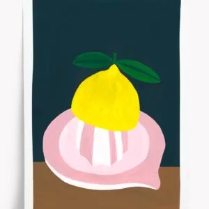 Affiche décorative illustration « Citron » A5