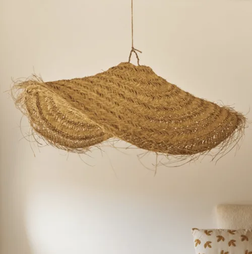 Suspension marocaine "Parasol" en fibre naturelle