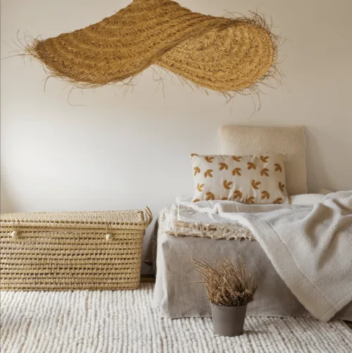 Suspension marocaine "Parasol" en fibre naturelle - 100 cm – Image 4
