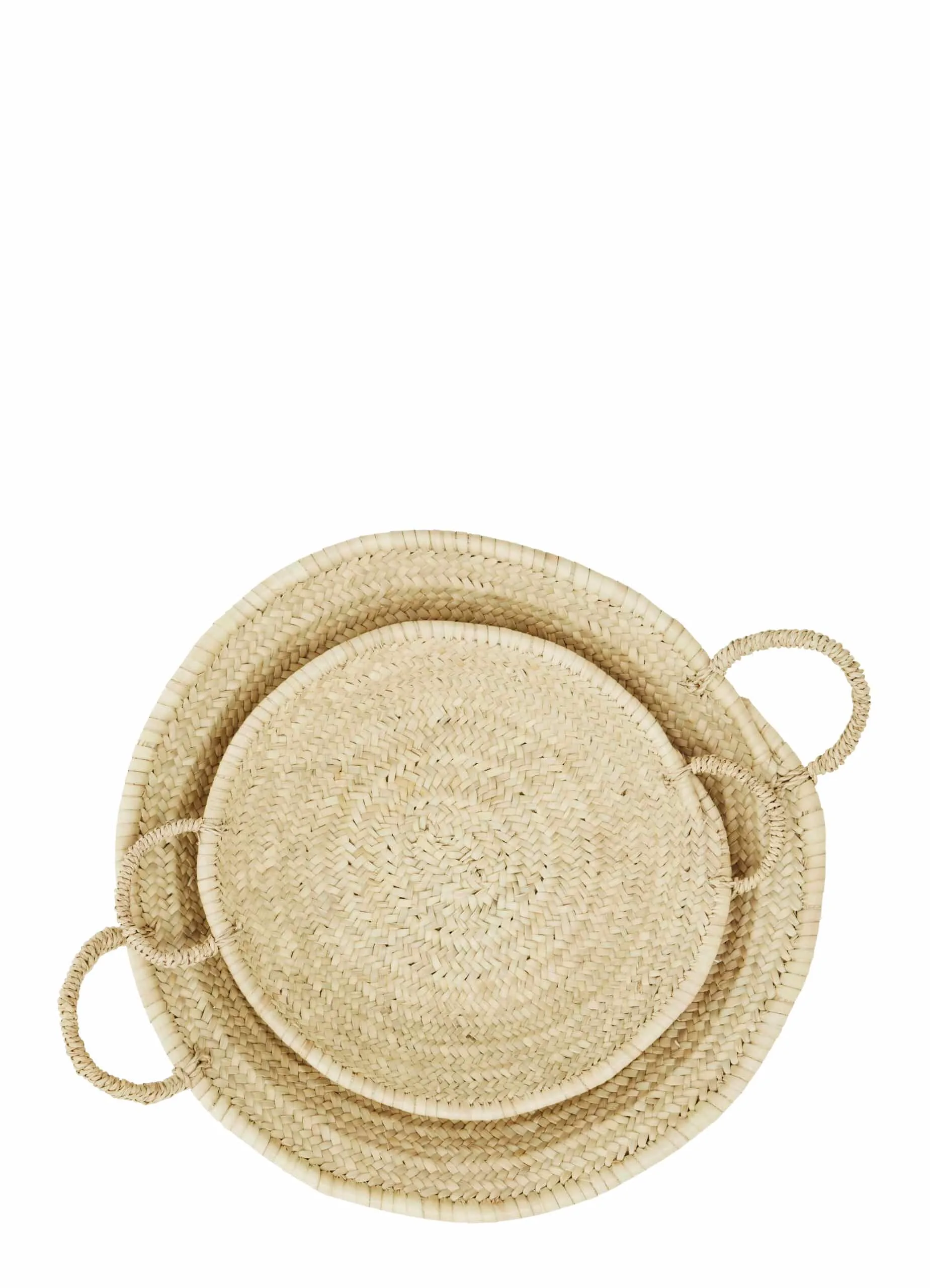 Set de 2 paniers bas avec poignées – Image 2