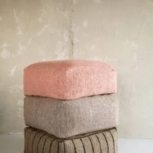 Pouf en coton à rayures « Oh My Gee »