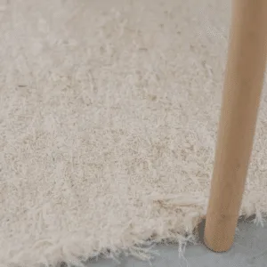 Tapis en coton tissé écru « Jude » – 3 tailles disponibles