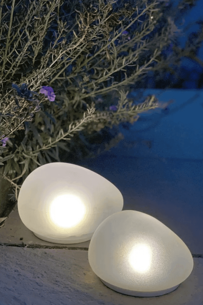 Galet Solaire GuirLED – Éclairage Extérieur RGB+W Autonome, Télécommandé, 40cm, Fabriqué En France