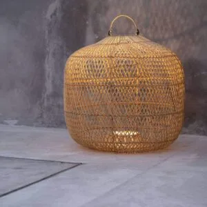 Abat-jour en rotin « Batu Bolong » coloris naturel
