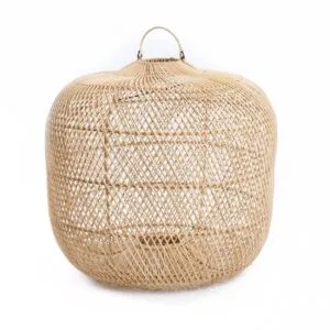 Abat-jour en rotin « Batu Bolong » coloris naturel