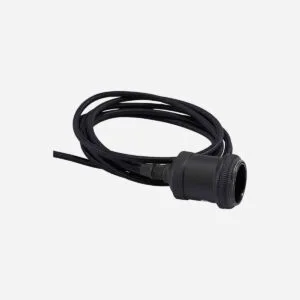 Suspension cordon douille électrique noir House Doctor