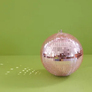 Boule à facettes rose – boule disco 15 cm