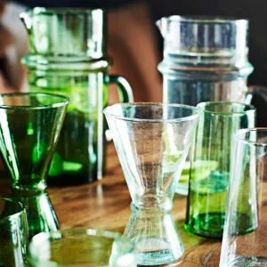 Verre à vin Beldi Madam Stoltz en vert recyclé couleur verte