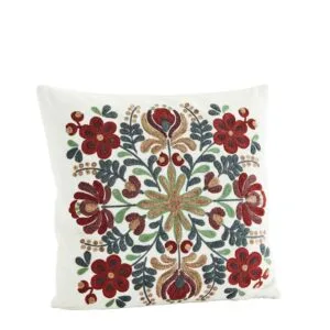 Housse de coussin en velours avec broderies Madam Stoltz