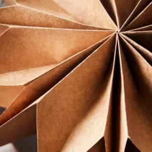 Grande étoile en papier « Capella »