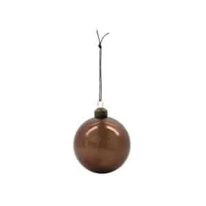Lot de 2 ornements de Noël en verre brun « Runy » House Doctor