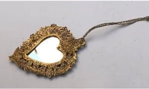 Miroir artisanal « Sacré Coeur » ex-voto