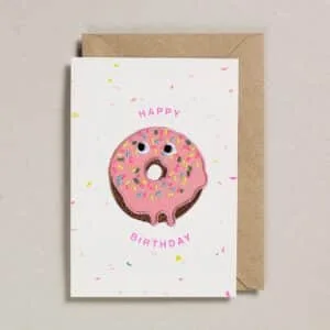 Carte « Donut » avec patch brodé détachable