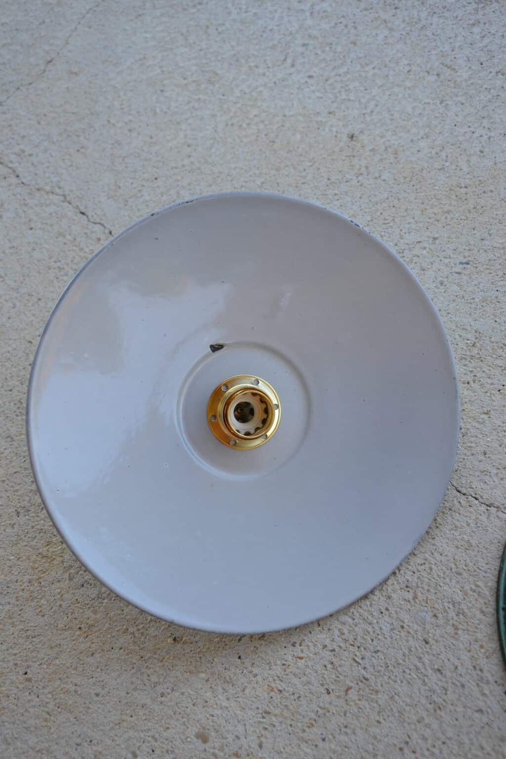 LARSEN-Abat-jour conique métal cone arrondie doré 1 ampoule E27 Style