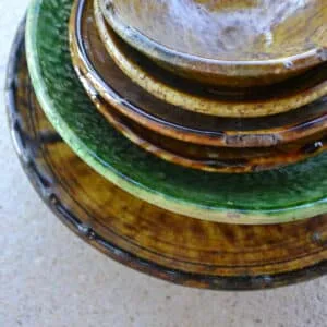 Assiettes creuses Tamegroute – Vaisselle marocaine