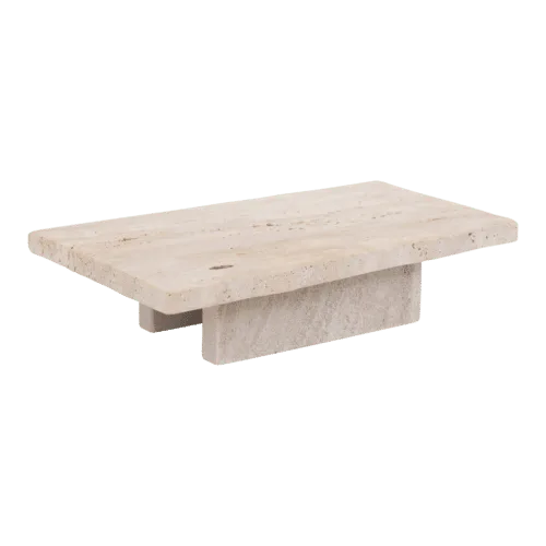 Plateau en travertin sur pied